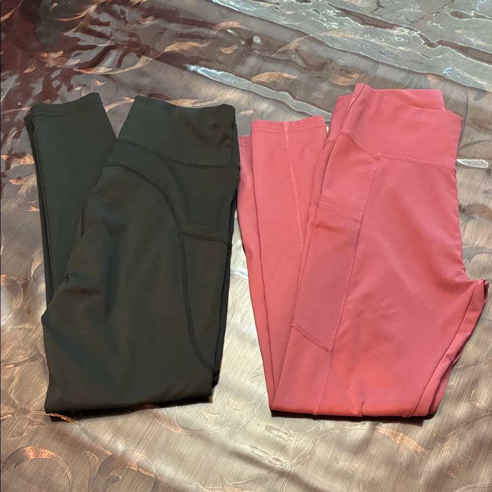 SHEIN Black and Mauve Leggings